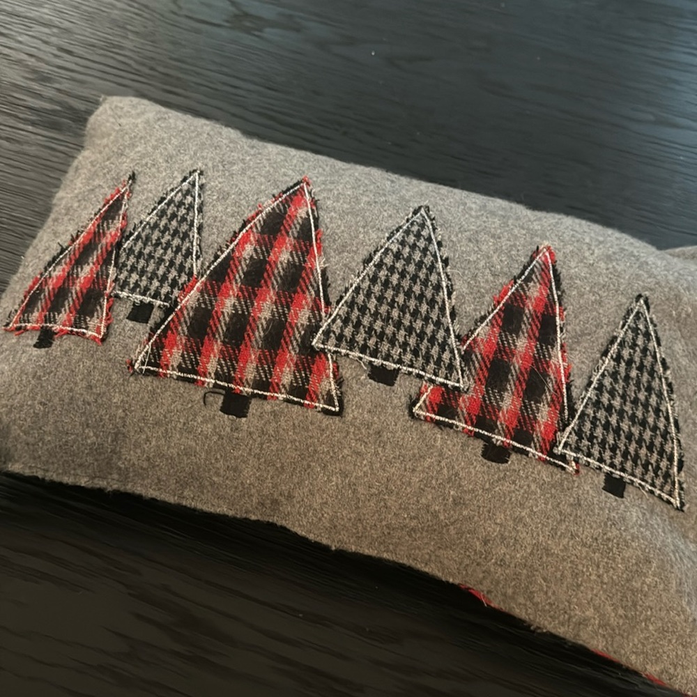 christmas tree accent pillow